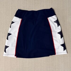 Foray Golf Stylish Blue and White Star Skirt XS